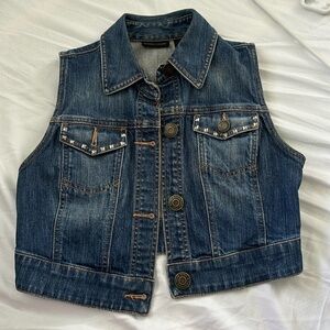 XS jean studded vest